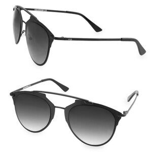 Aquaswiss AQS ALFIE 52MM Aviator Black Sunglasses with Case